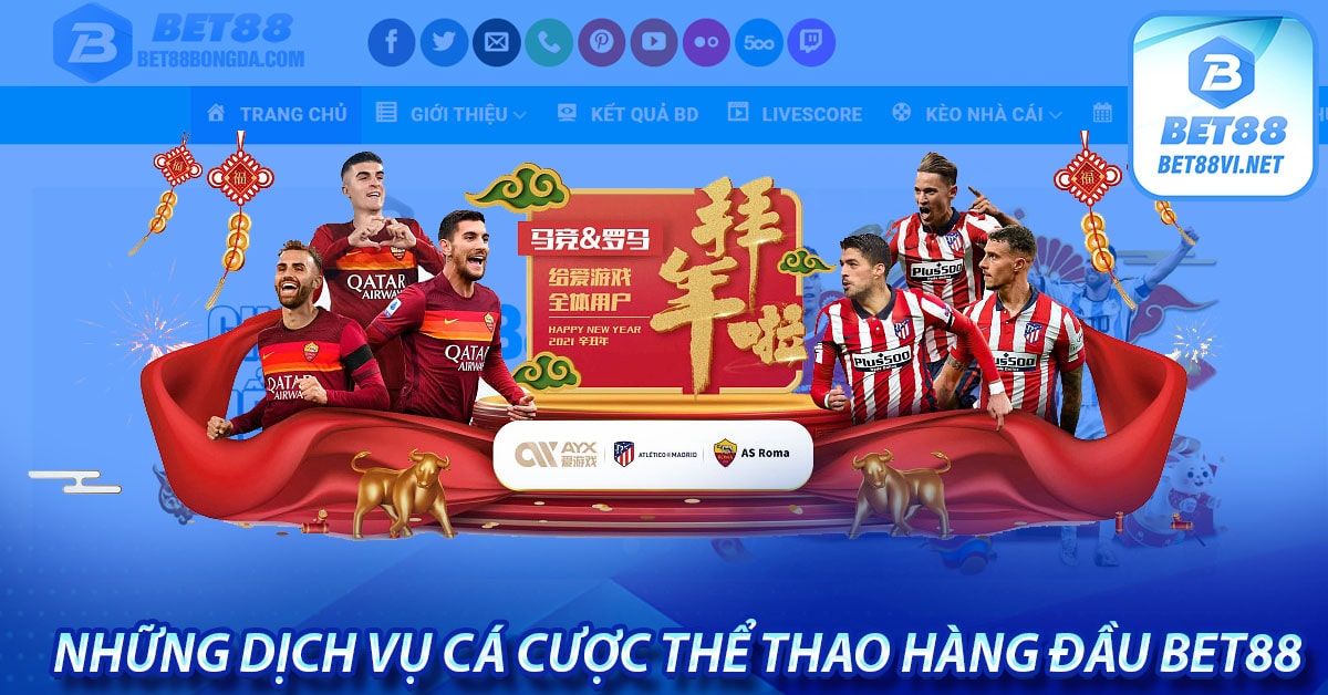 Những dịch vụ cá cược thể thao hàng đầu bet88